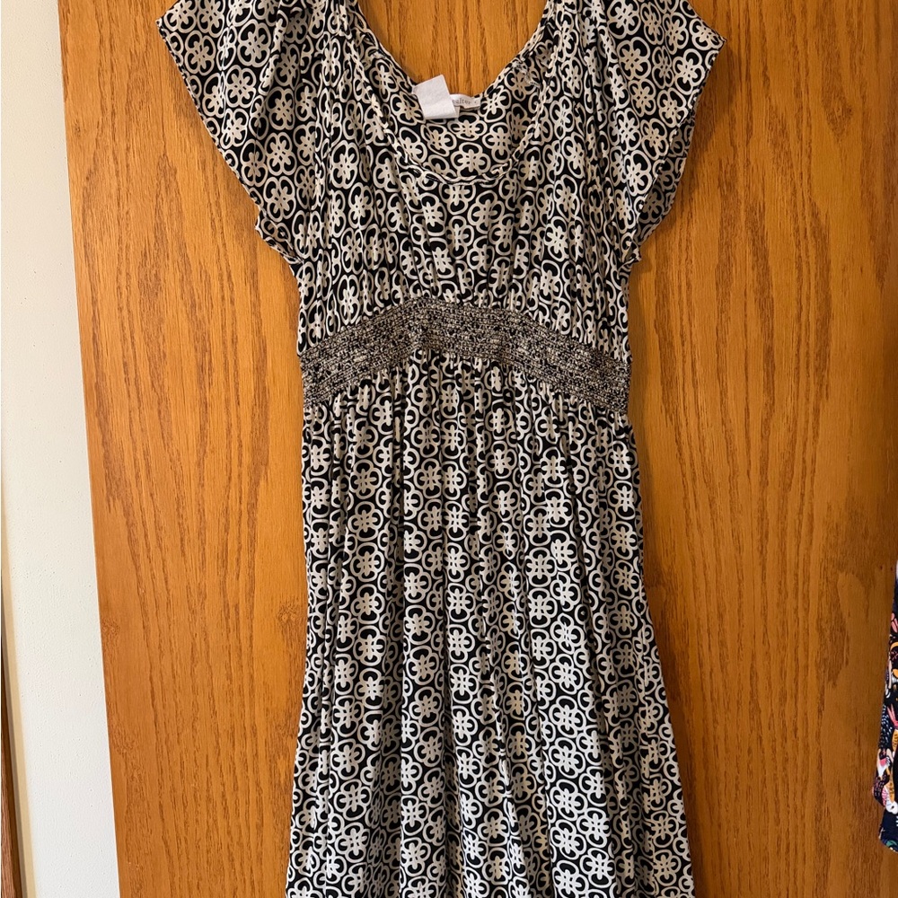 Corey Lynn Calter Black and White Midi Dress